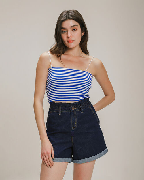 Crop Top Rib Tirantes